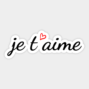 Je t'aime Sticker